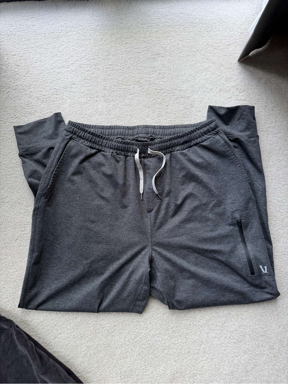 Vuori Men's Charcoal Gray Performance Drawstring Shorts